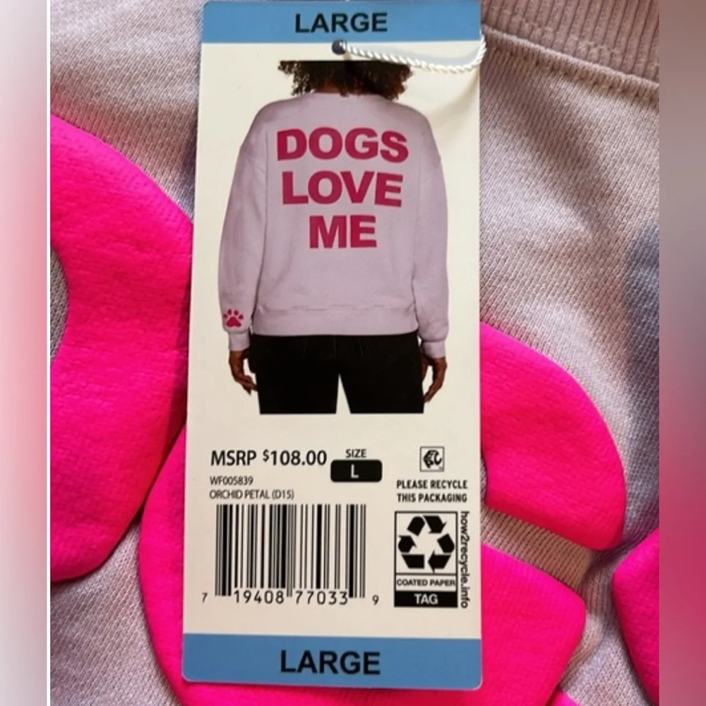 Wildfox 'Dogs Love Me' Crewneck Sweatshirt